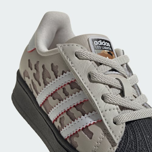 Tenis adidas Superstar LED Lights Comfort Closure Elastic Lace para Niños KJ2228