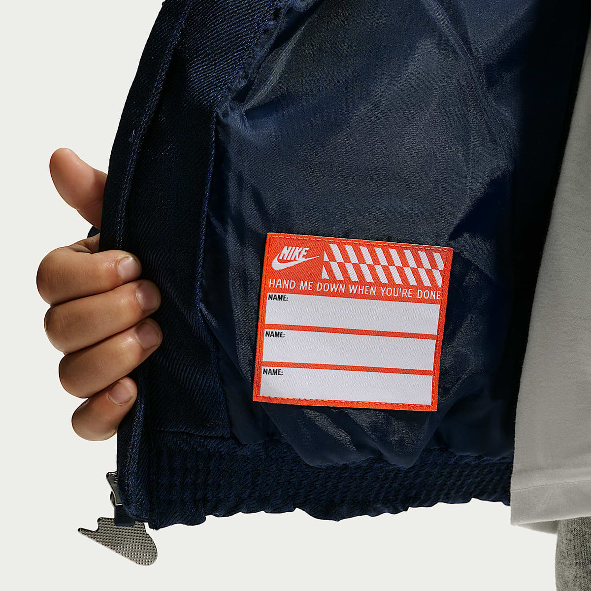 Chaqueta Puffer Nike Heathered Twill para Niño Pequeño