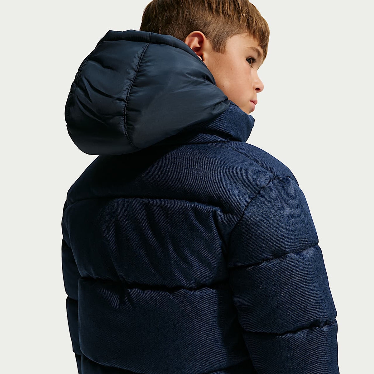 Chaqueta Puffer Nike Heathered Twill para Niño Pequeño