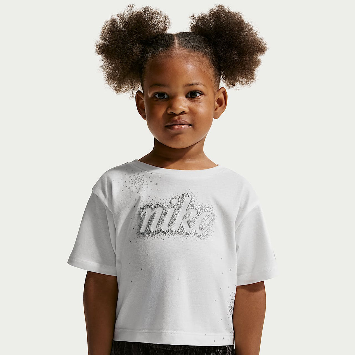 Camiseta Nike Swoosh Sparkle Boxy para Niña