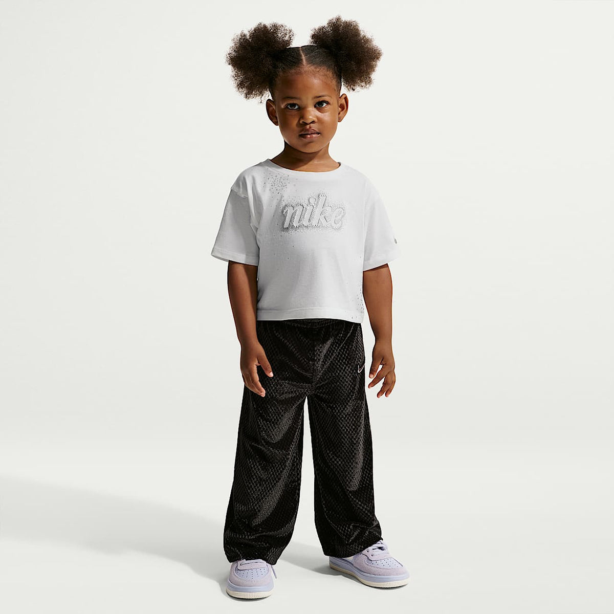 Camiseta Nike Swoosh Sparkle Boxy para Niña