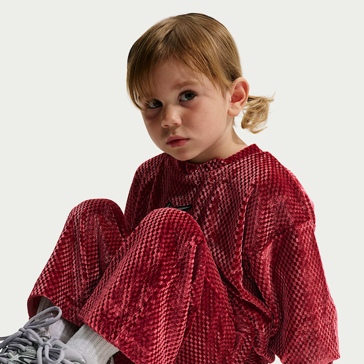 Conjunto Nike Swoosh Sparkle 2-Piece Velvet Pants Set para Niños