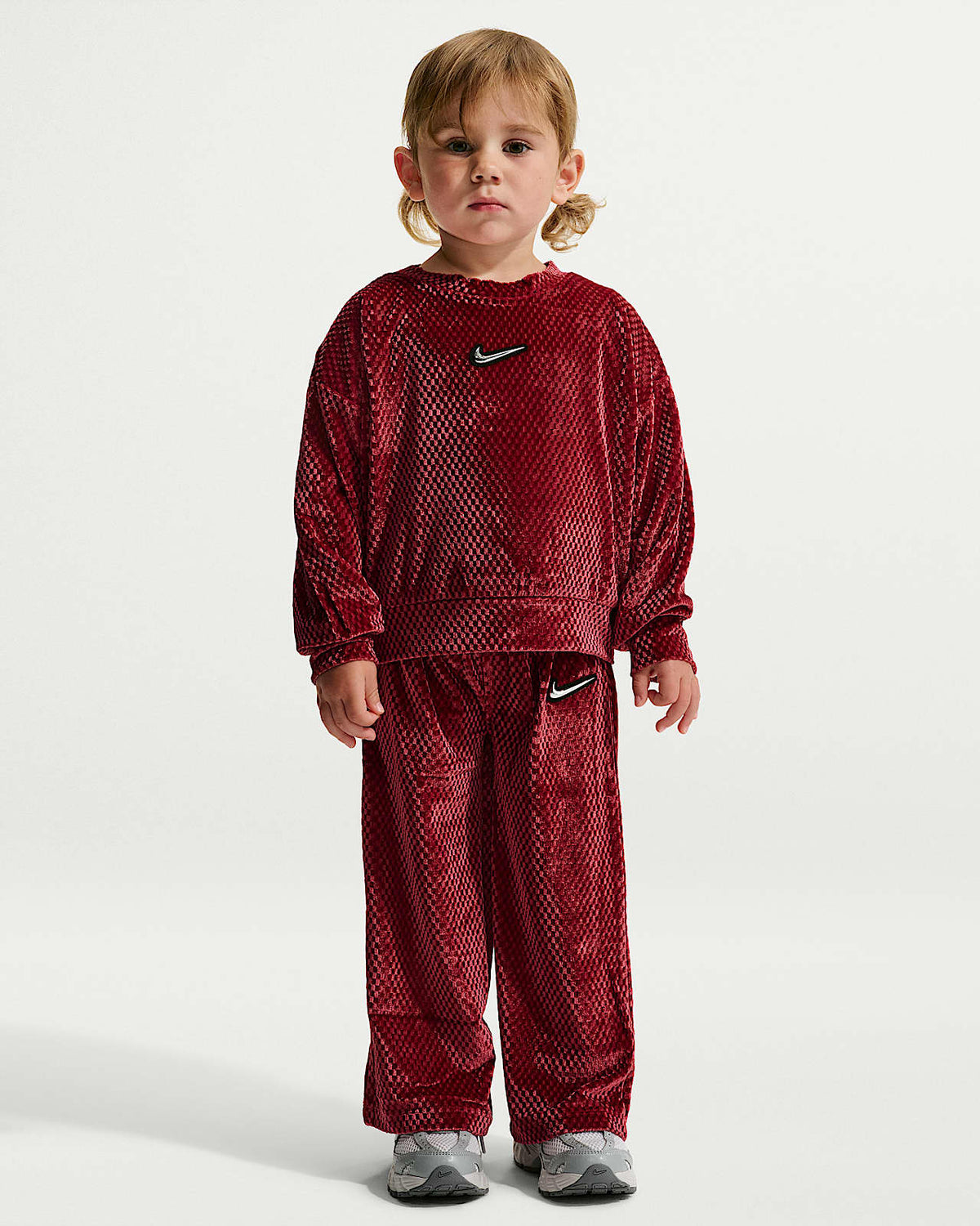 Conjunto Nike Swoosh Sparkle 2-Piece Velvet Pants Set para Niños