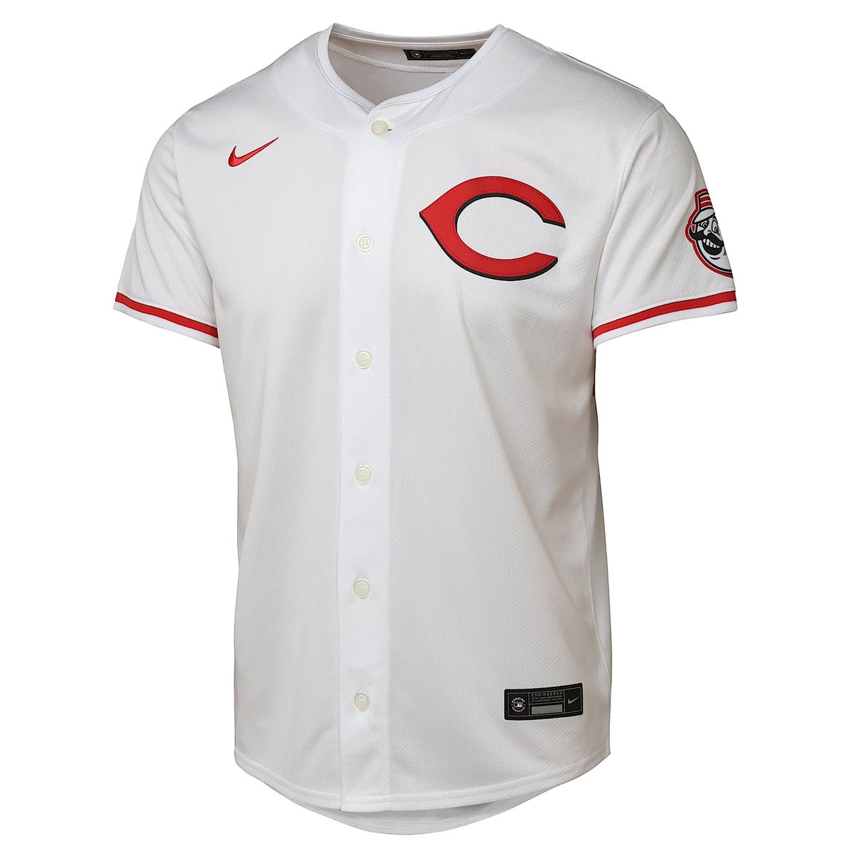 Jersey de la MLB Limited para niños talla grande Cincinnati Reds – Blanco – vista 1