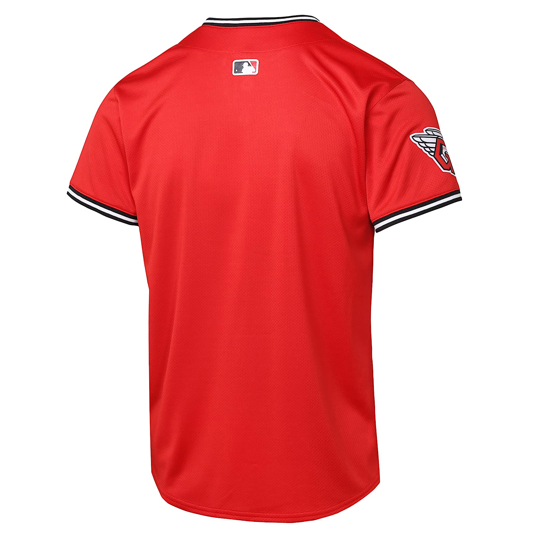 Jersey de la MLB Limited para niños talla grande Cleveland Guardians – Rojo – vista 2