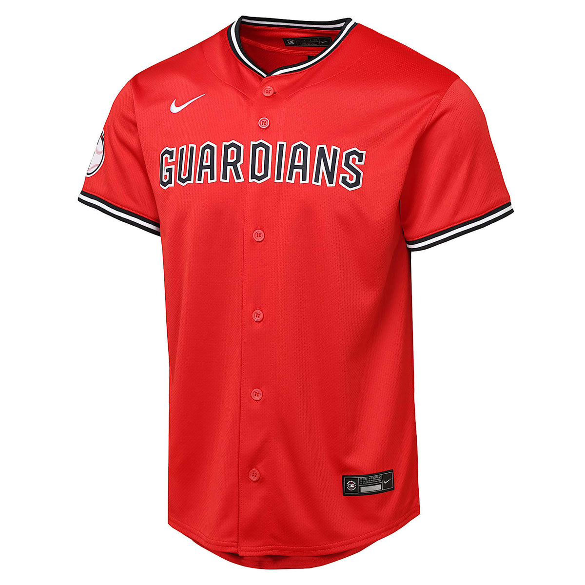 Jersey de la MLB Limited para niños talla grande Cleveland Guardians – Rojo – vista 1