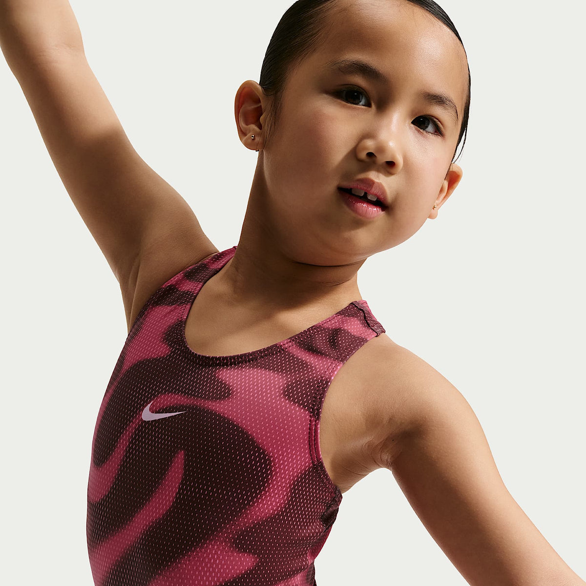Leotardo Nike Urban Camo Racerback Nike Gymnastics – Magenta – vista 4