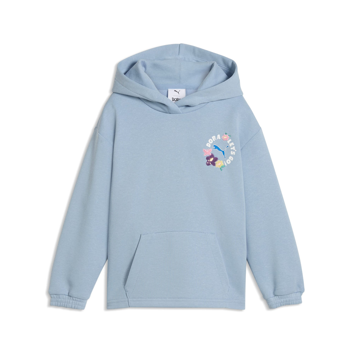 Sudadera con capucha de ajuste relajado para niñas PUMA x DORA LA EXPLORADORA – Chambray Blue – vista 4