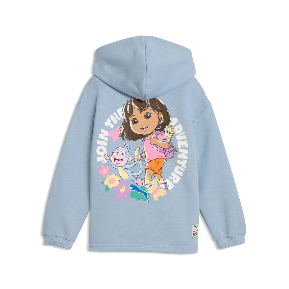 Sudadera con capucha de ajuste relajado para niñas PUMA x DORA LA EXPLORADORA – Chambray Blue – vista 5