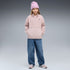 Sudadera con capucha de media cremallera juvenil Elevated Essentials Winterized – Misty Pink – vista 3