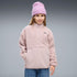 Sudadera con capucha de media cremallera juvenil Elevated Essentials Winterized – Misty Pink – vista 1