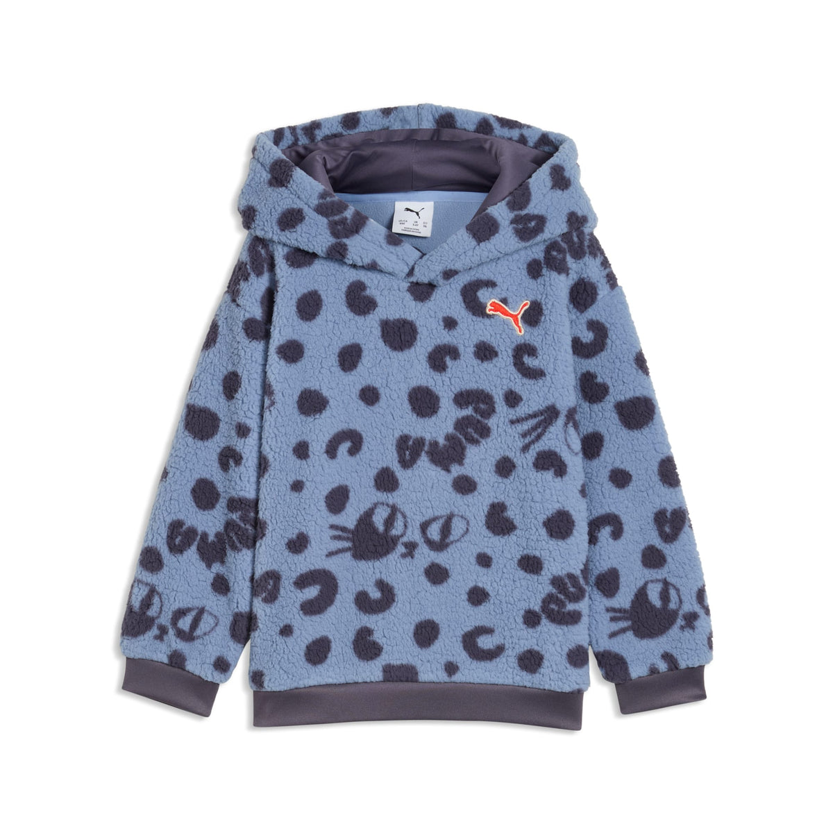 Sudadera con capucha holgada para niños Imaginary Friend – Chambray Blue – vista 5