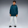 Sudadera con capucha oversized juvenil PUMA Essentials – Midnight Petrol – vista 3