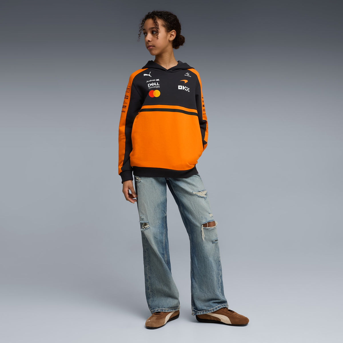Sudadera con capucha réplica juvenil McLAREN MASTERCARD F1 TEAM – Papaya – vista 3