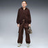 Sudadera con capucha y cremallera oversized juvenil Midnight Shadow T7 – Chocolate Fondue – vista 3