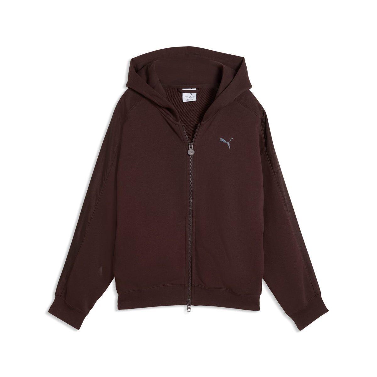 Sudadera con capucha y cremallera oversized juvenil Midnight Shadow T7 – Chocolate Fondue – vista 4