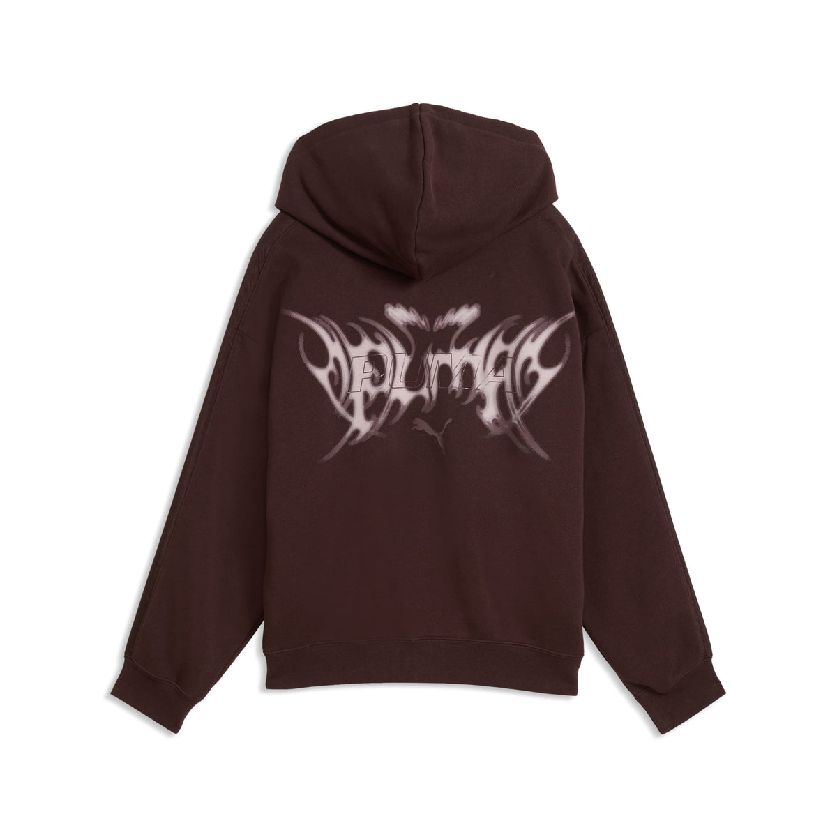 Sudadera con capucha y cremallera oversized juvenil Midnight Shadow T7 – Chocolate Fondue – vista 5