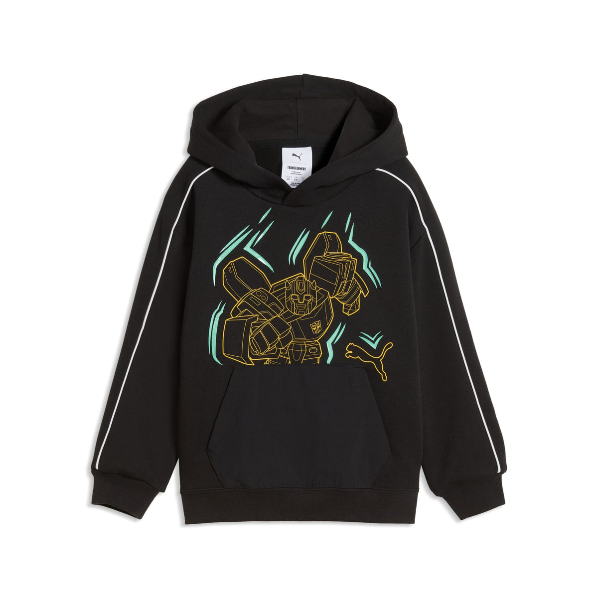 Sudadera holgada PUMA x TRANSFORMERS T7 para niños – PUMA BLACK – vista 4
