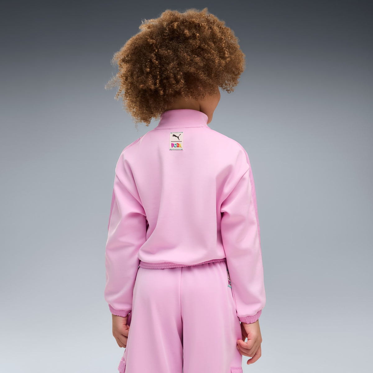 Sudadera relajada T7 con media cremallera para niñas PUMA x DORA LA EXPLORADORA – Mauve Glow – vista 2