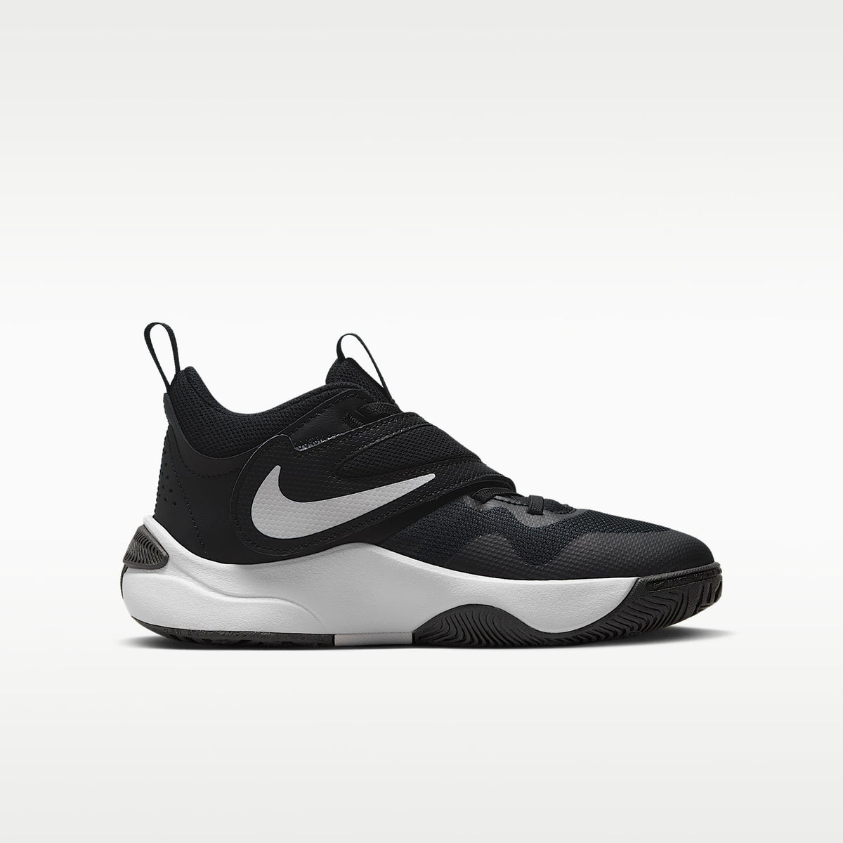 Nike Team Hustle D 11 – Negro/Blanco – vista 3