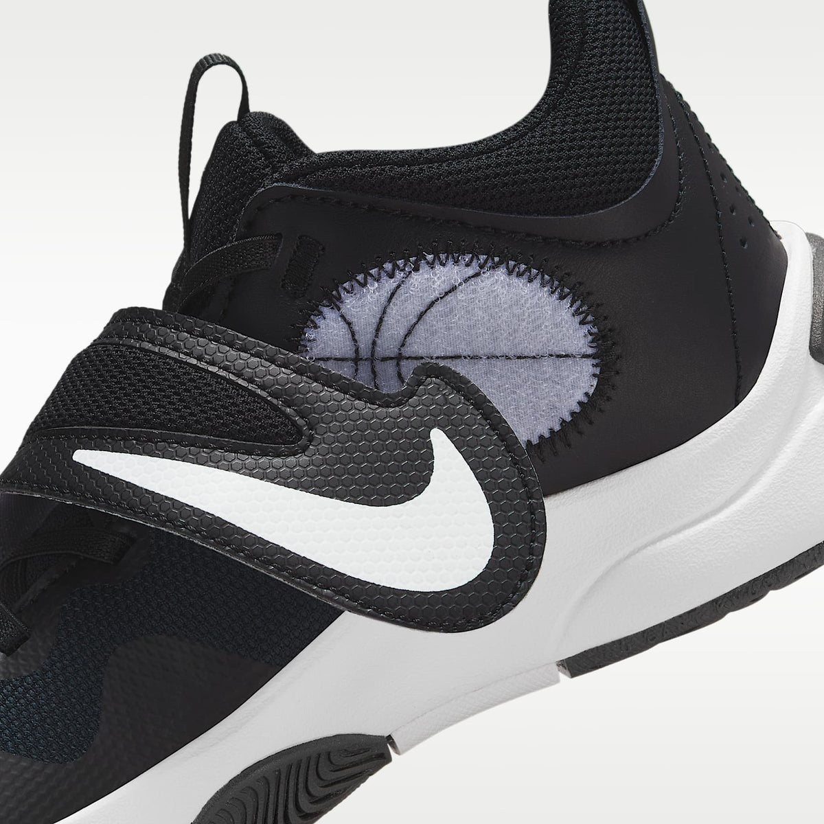 Nike Team Hustle D 11 – Negro/Blanco – vista 9