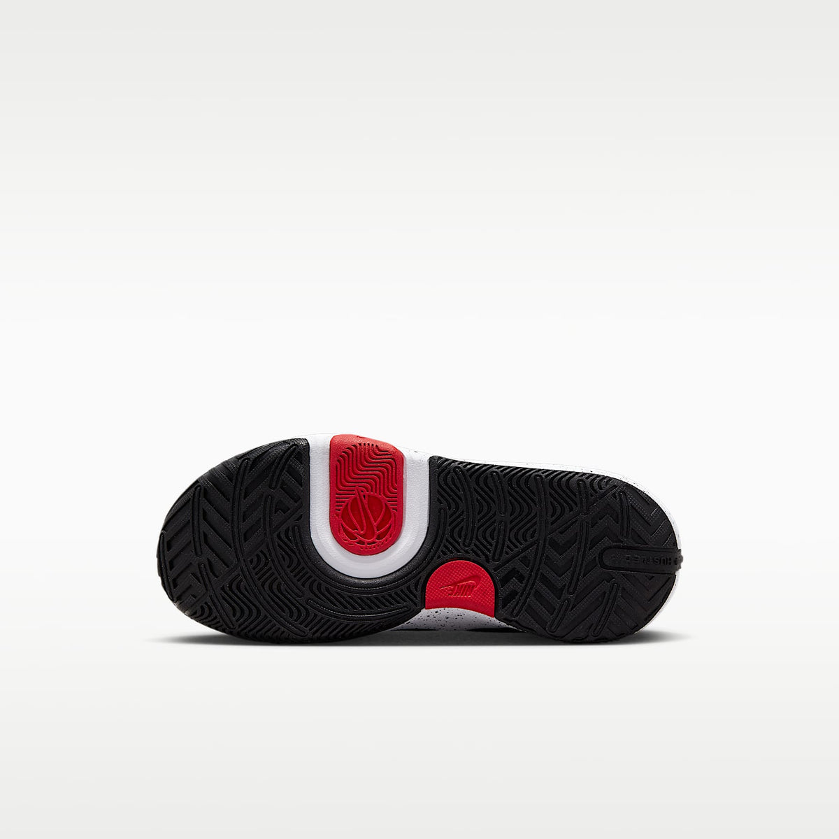 Nike Team Hustle D 11 – Negro/Blanco/Rojo universitario – vista 2