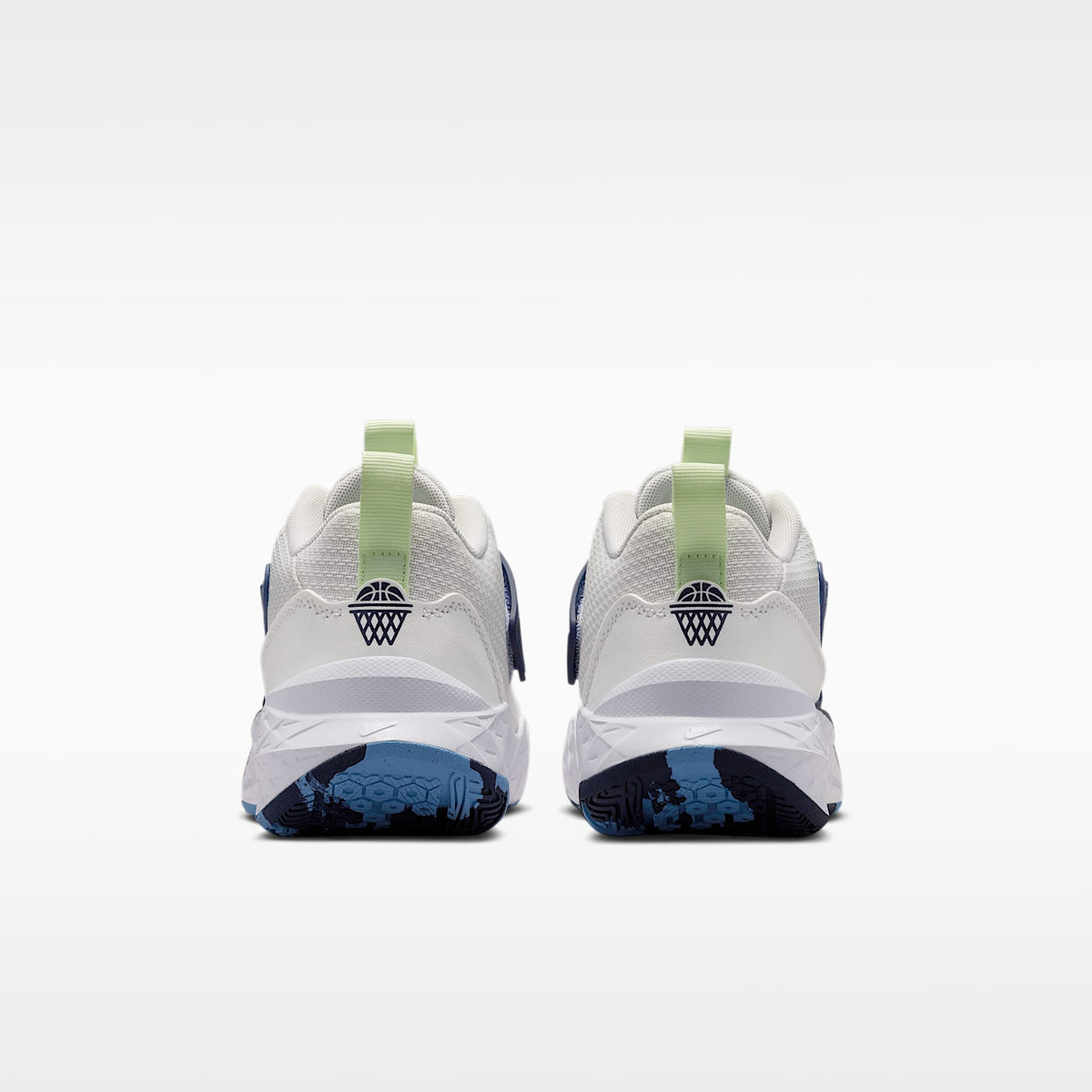 Nike Team Hustle D 12 – Blanco cumbre/Azul marino medianoche/Azul universitario/Tinte volt – vista 6