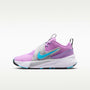 Nike Team Hustle D 12 – Fucsia resplandor/Plata metalizado/Plata liso/Azul báltico – vista 1
