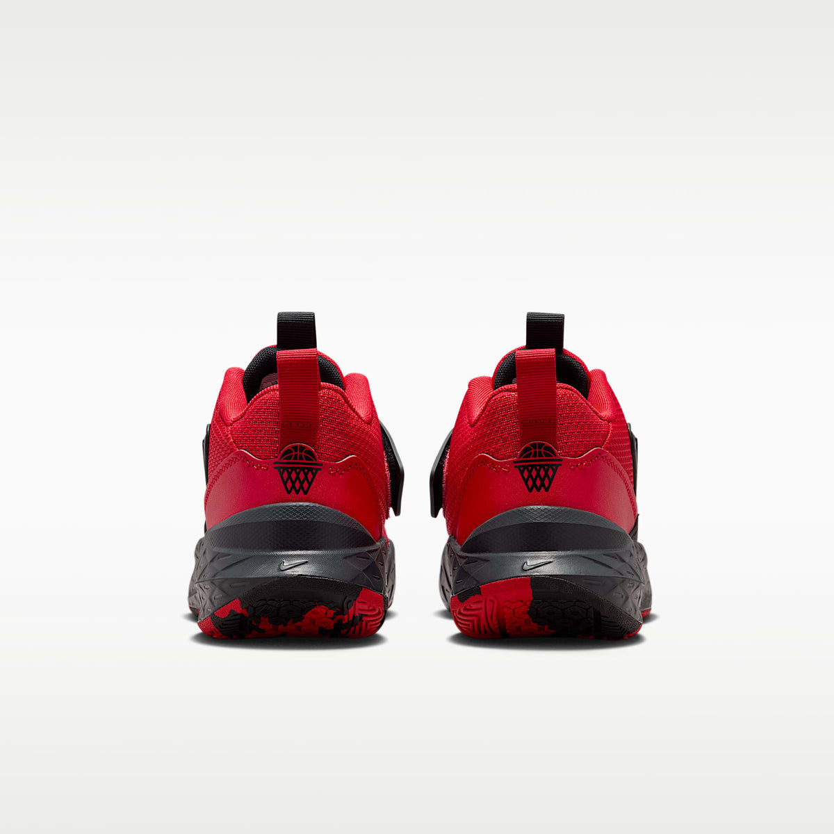 Nike Team Hustle D 12 – Rojo universitario/Negro/Antracita/Rojo universitario – vista 6