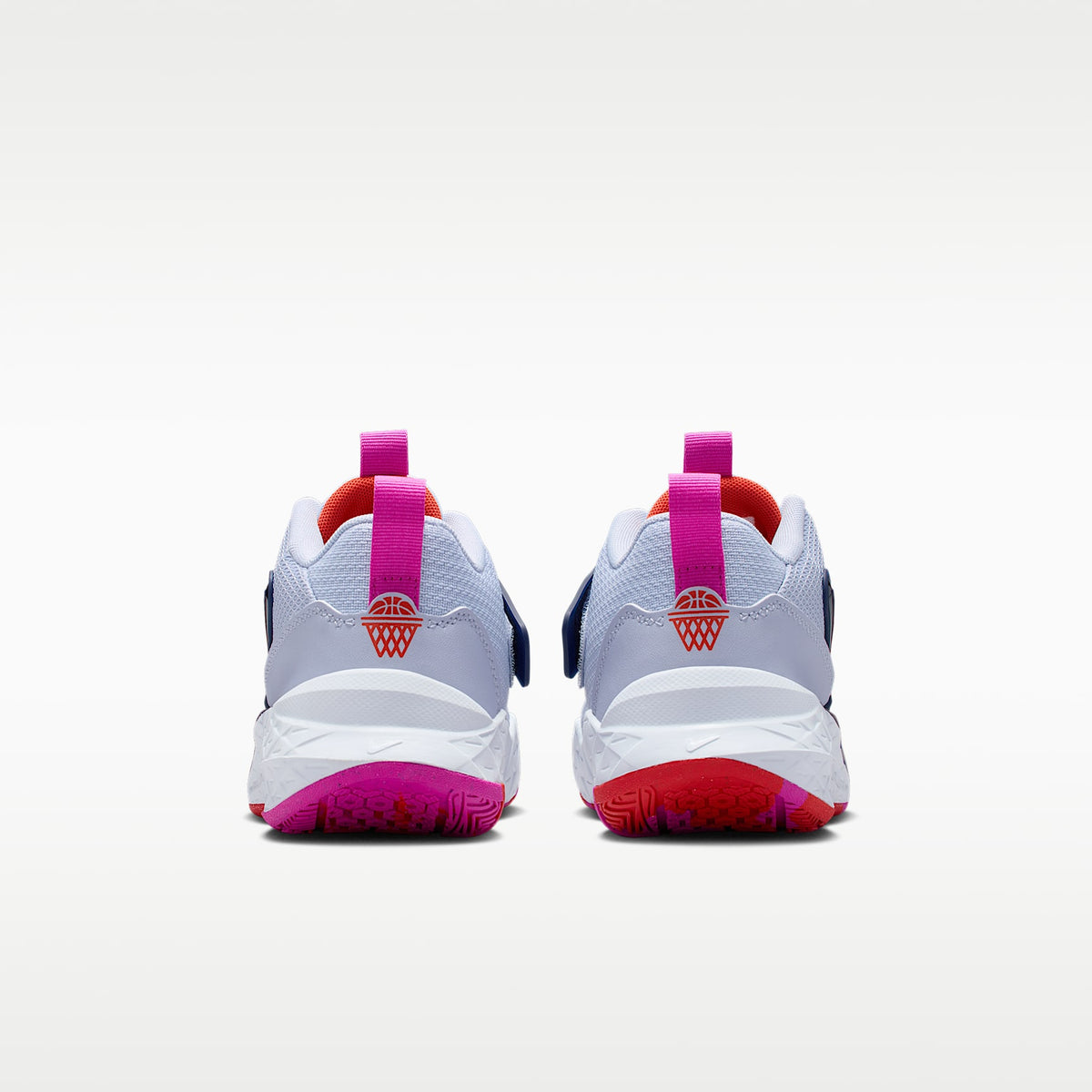 Nike Team Hustle D 12 – Fantasma/Azul marino medianoche/Rojo picante/Rosa pasión – vista 6