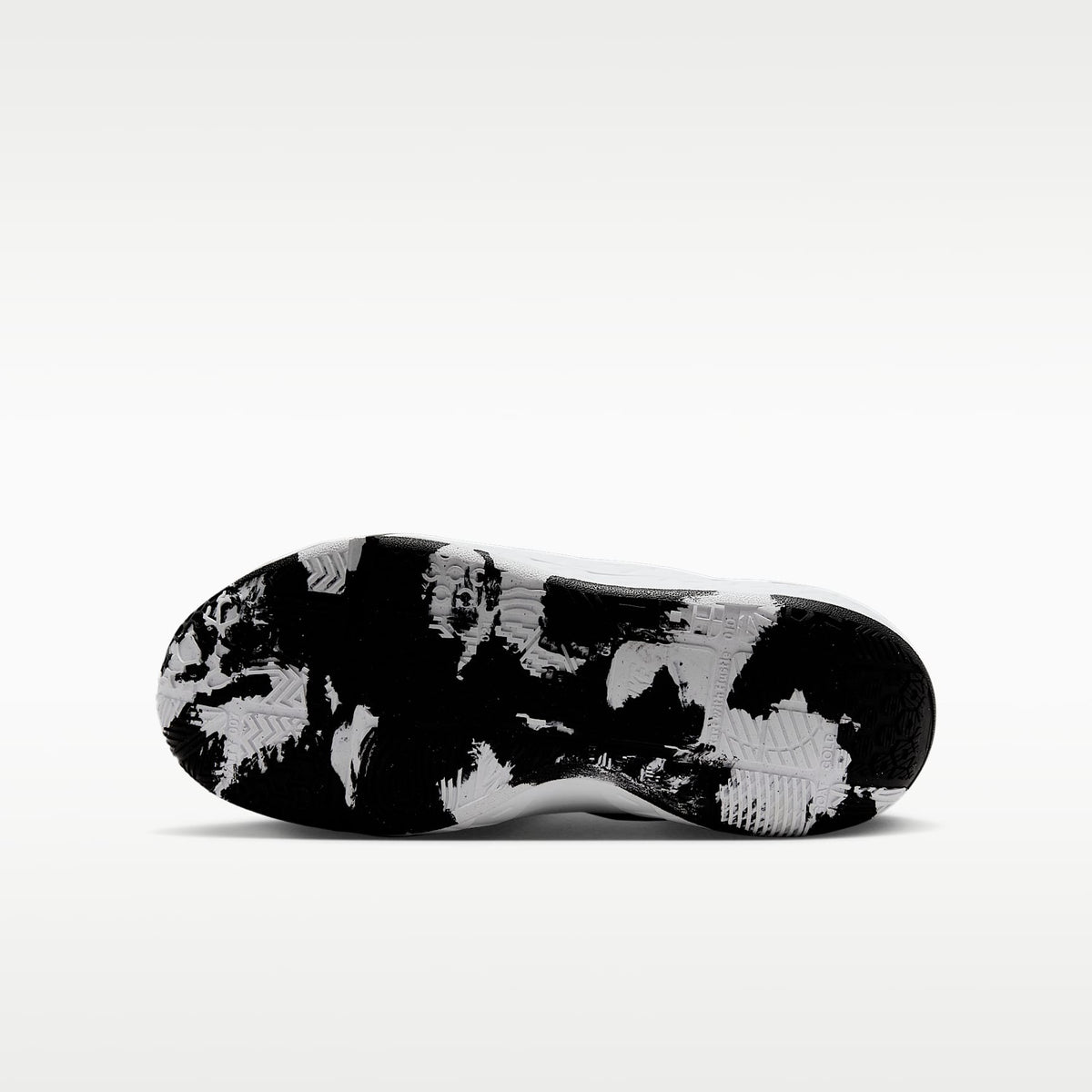 Nike Team Hustle D 12 – Blanco/Negro/Blanco – vista 2