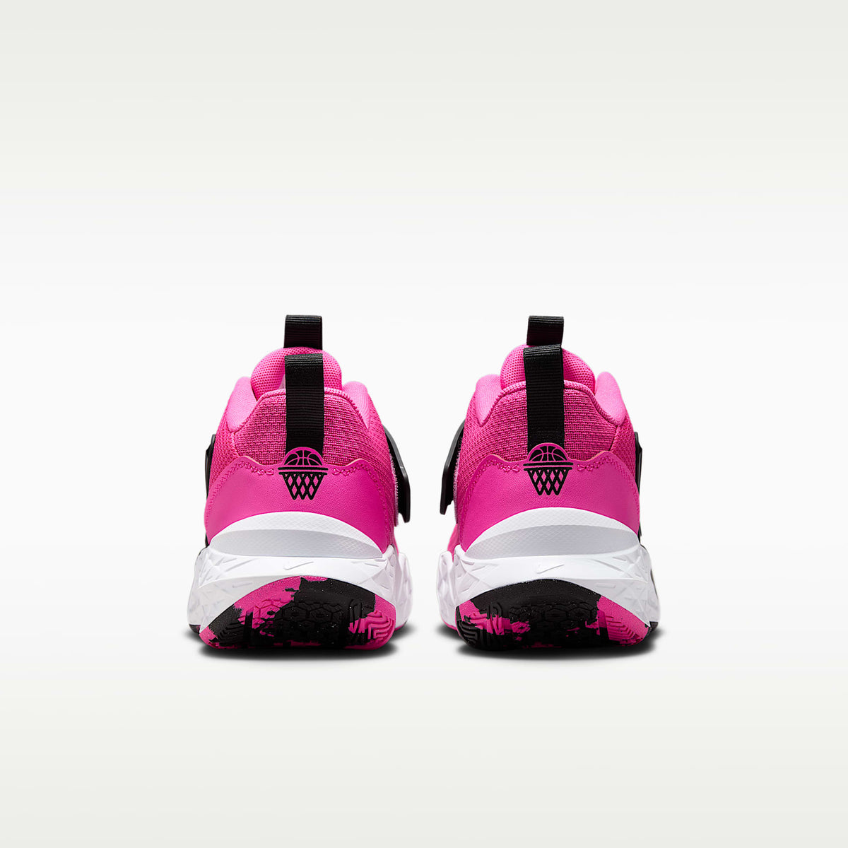 Nike Team Hustle D 12 – Fucsia láser/Negro/Blanco – vista 6