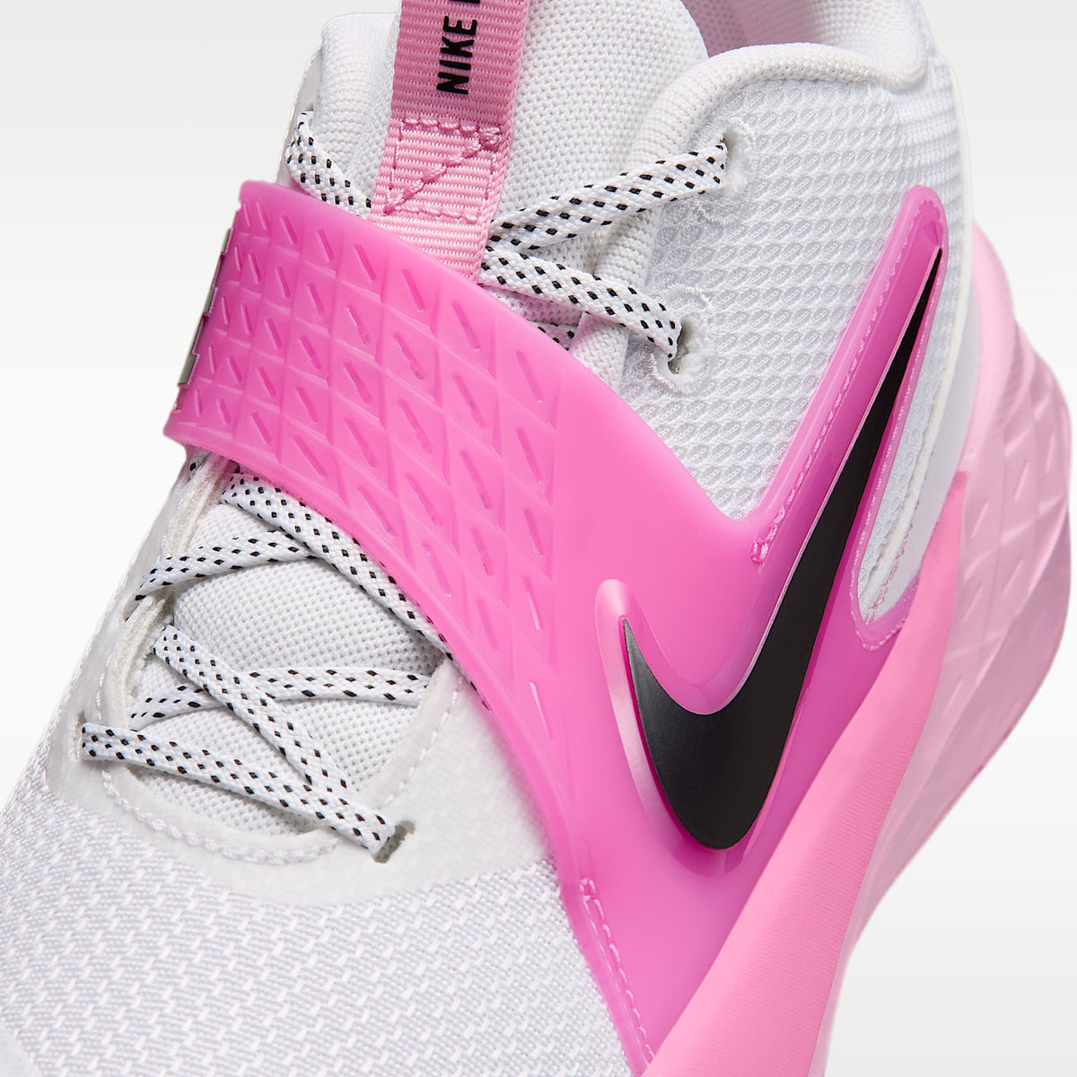 Nike Team Hustle D 12 – Blanco/Rosa amanecer/Rosa alegre/Negro – vista 7