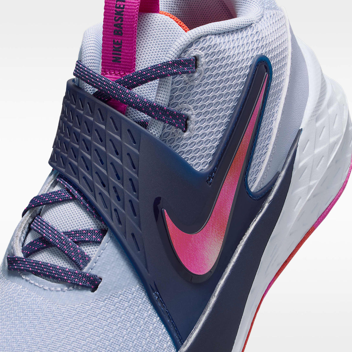 Nike Team Hustle D 12 – Fantasma/Azul marino medianoche/Rojo picante/Rosa pasión – vista 7