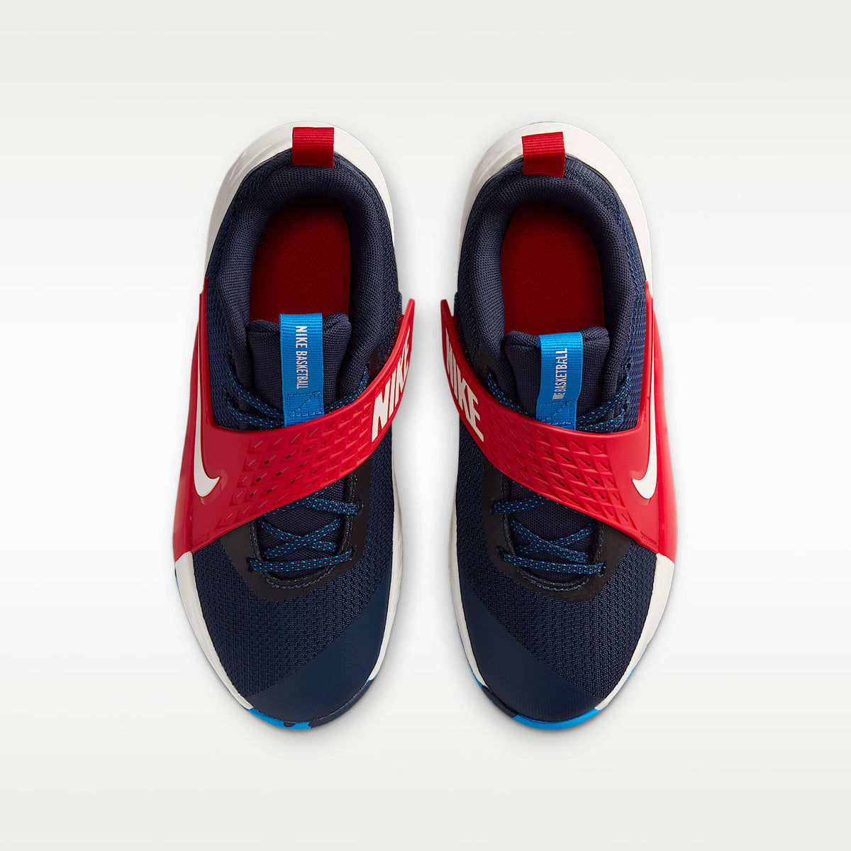 Nike Team Hustle D 12 – Azul marino team/Rojo universitario/Azul foto/Vela – vista 4