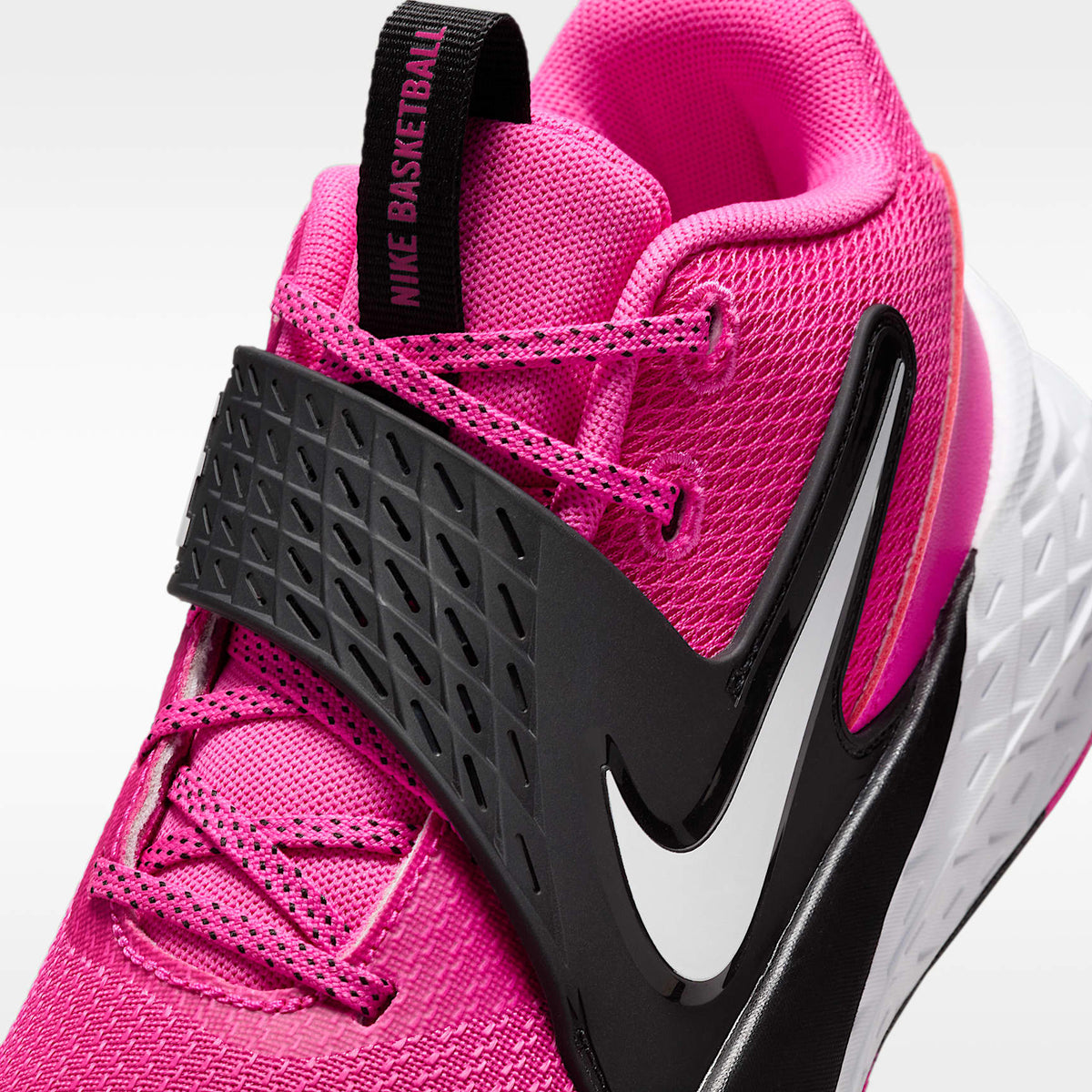 Nike Team Hustle D 12 – Fucsia láser/Negro/Blanco – vista 7
