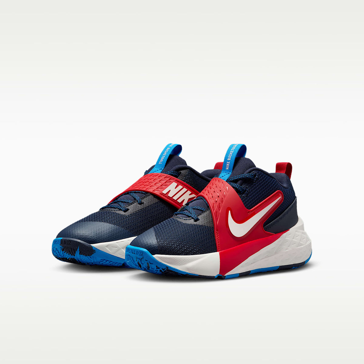 Nike Team Hustle D 12 – Azul marino team/Rojo universitario/Azul foto/Vela – vista 5