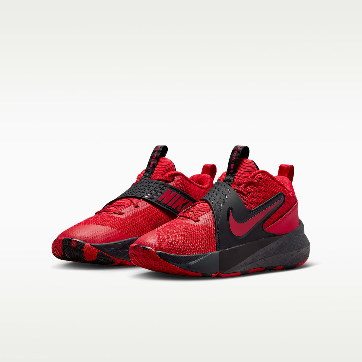 Nike Team Hustle D 12 – Rojo universitario/Negro/Antracita/Rojo universitario – vista 5