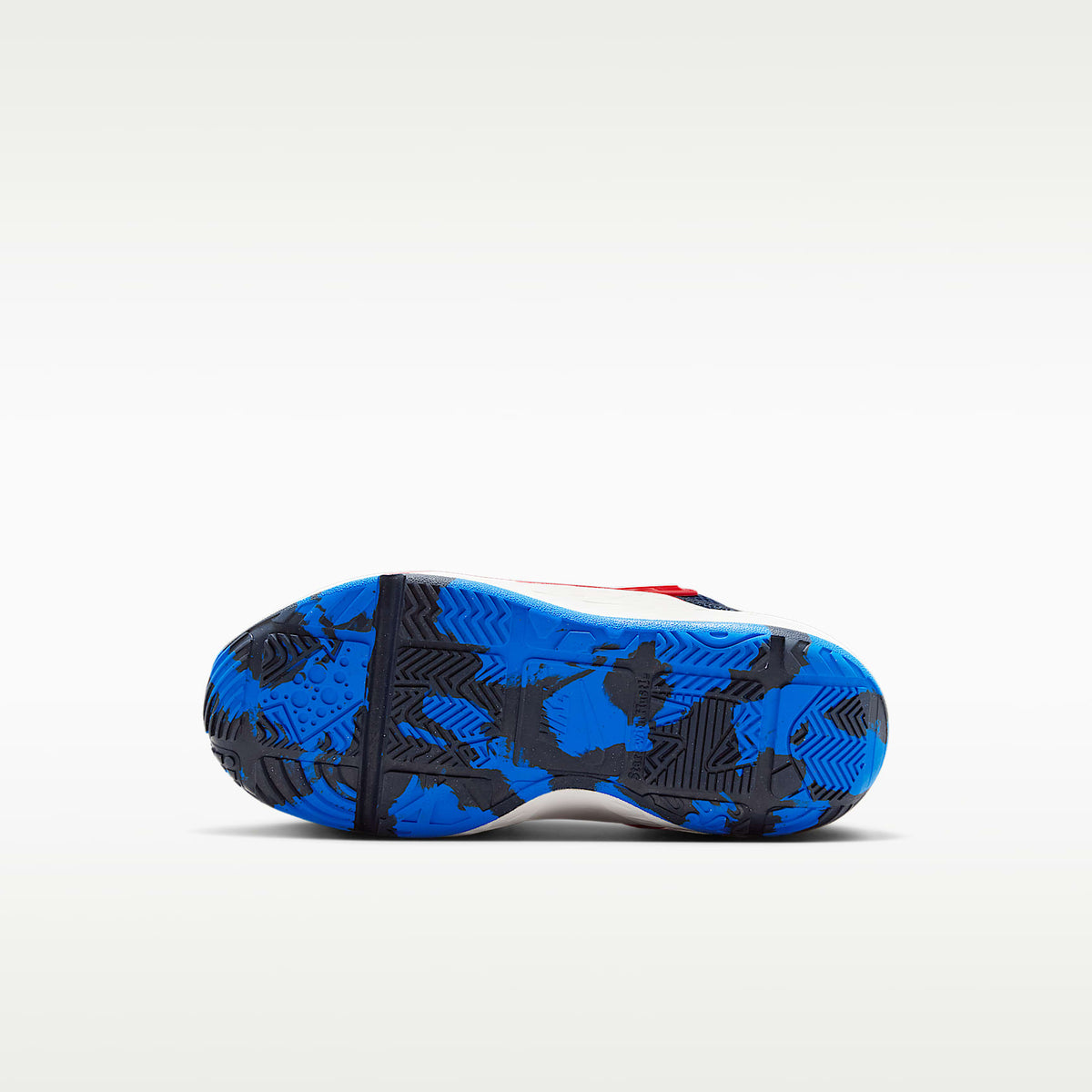 Nike Team Hustle D 12 – Azul marino team/Rojo universitario/Azul foto/Vela – vista 2