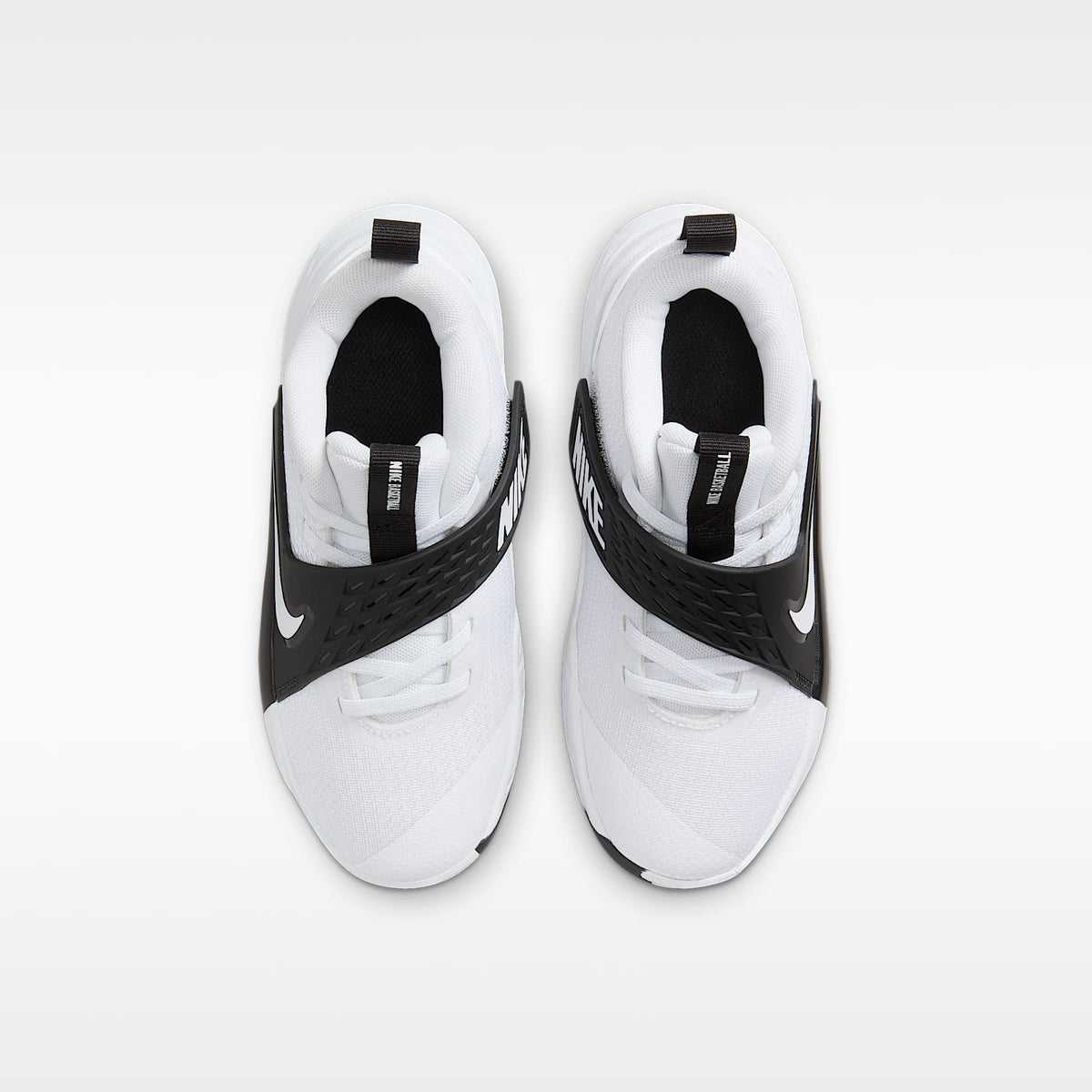 Nike Team Hustle D 12 – Blanco/Negro/Blanco – vista 4