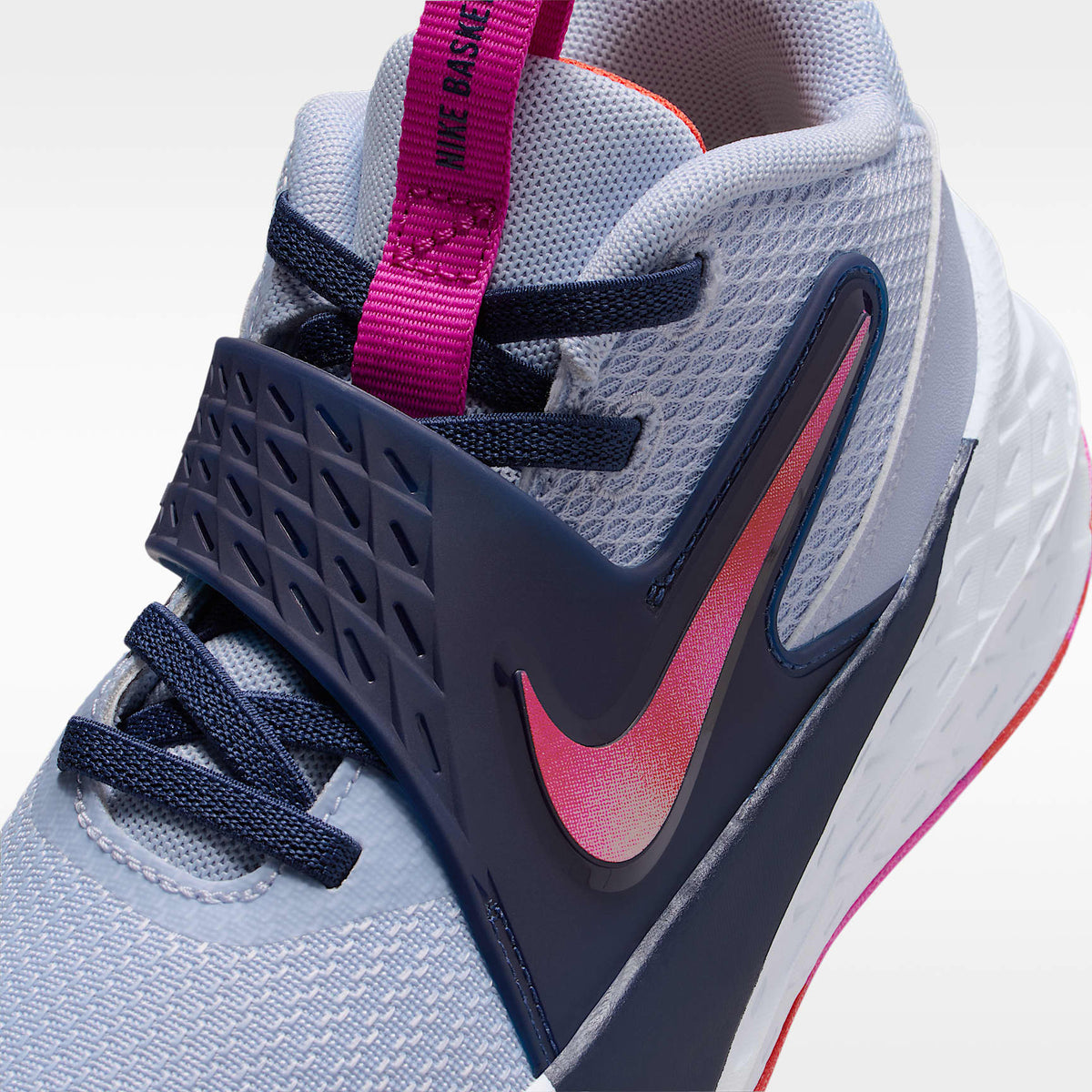 Nike Team Hustle D 12 – Fantasma/Azul marino medianoche/Rojo picante/Rosa pasión – vista 7