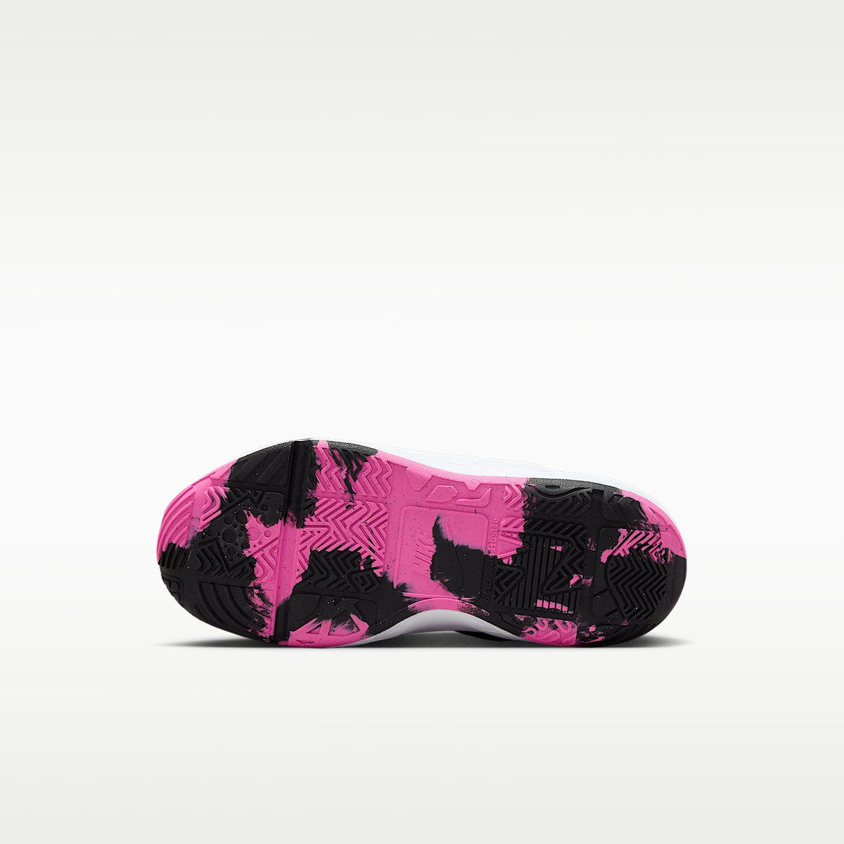 Nike Team Hustle D 12 – Fucsia láser/Negro/Blanco – vista 2