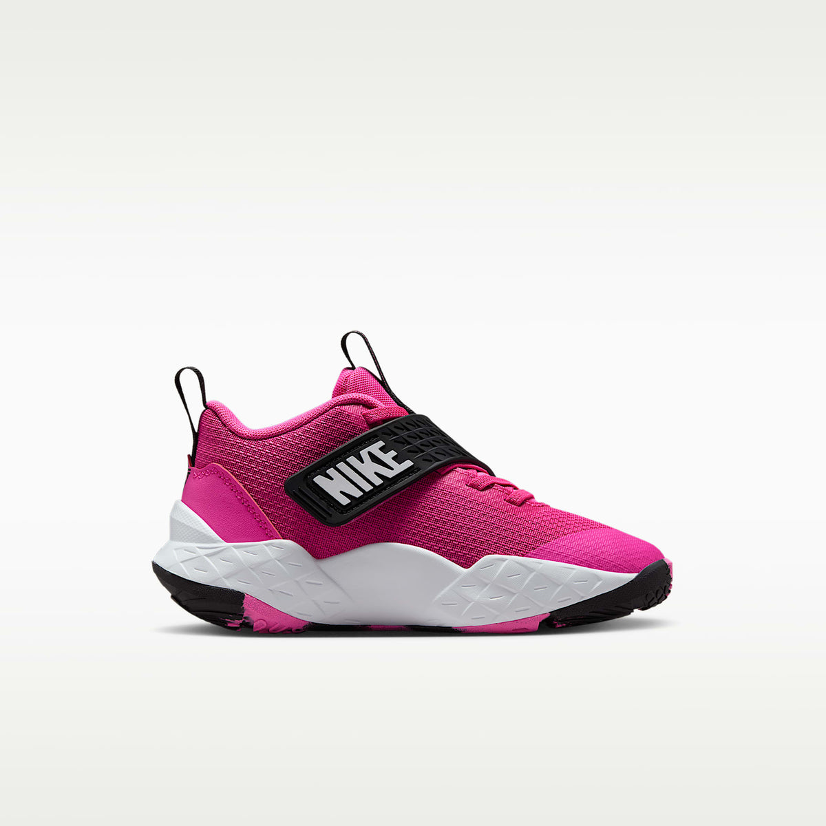 Nike Team Hustle D 12 – Fucsia láser/Negro/Blanco – vista 3