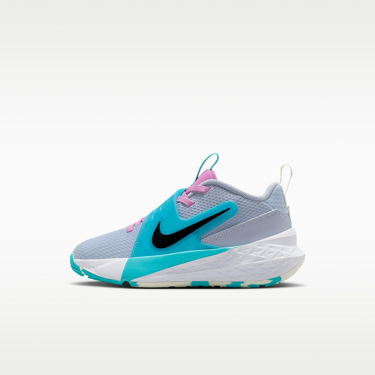 Nike Team Hustle D 12 – Fantasma/Cactus empolvado/Tinte volt/Negro – vista 1