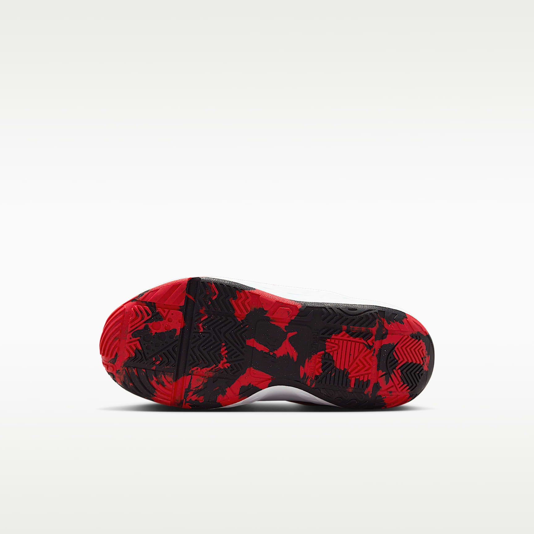 Nike Team Hustle D 12 – Negro/Rojo universitario/Blanco – vista 2