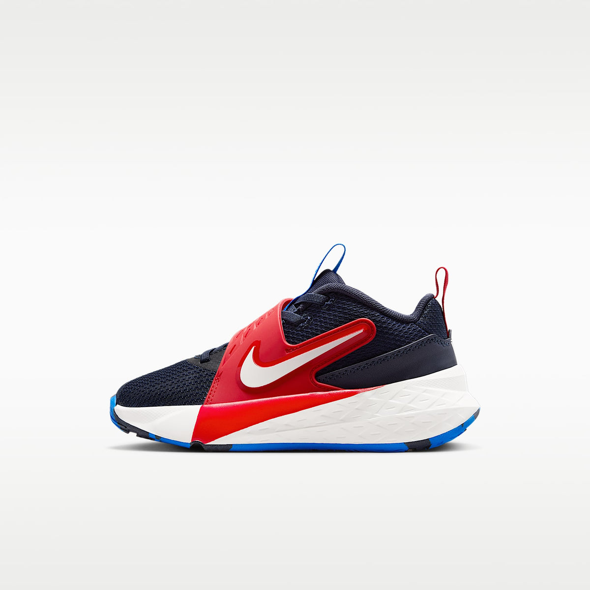 Nike Team Hustle D 12 – Azul marino team/Rojo universitario/Azul foto/Vela – vista 1