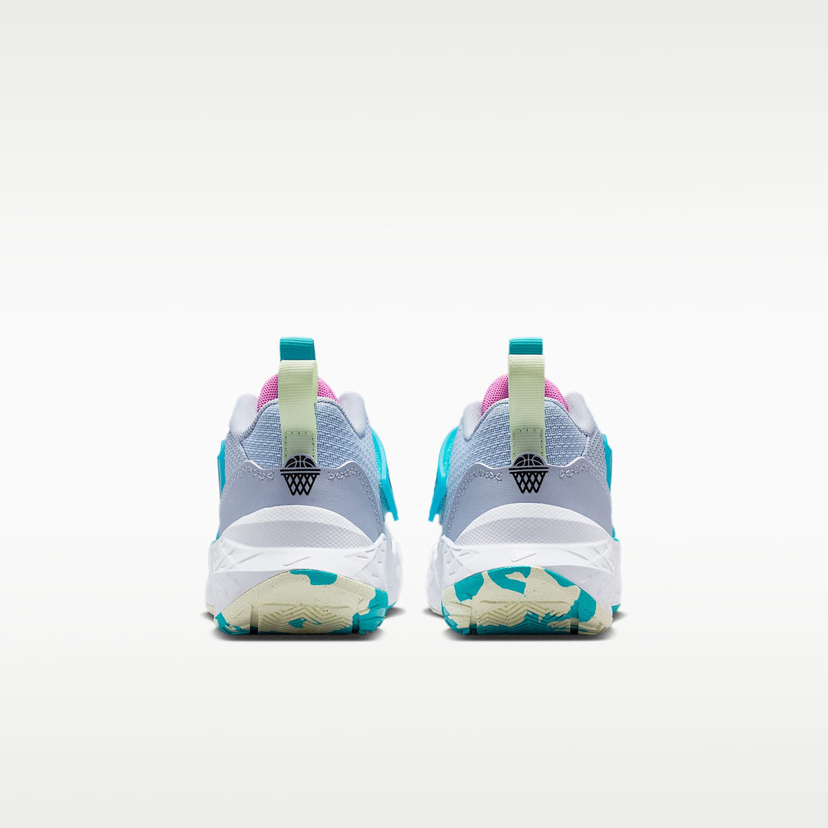 Nike Team Hustle D 12 – Fantasma/Cactus empolvado/Tinte volt/Negro – vista 6