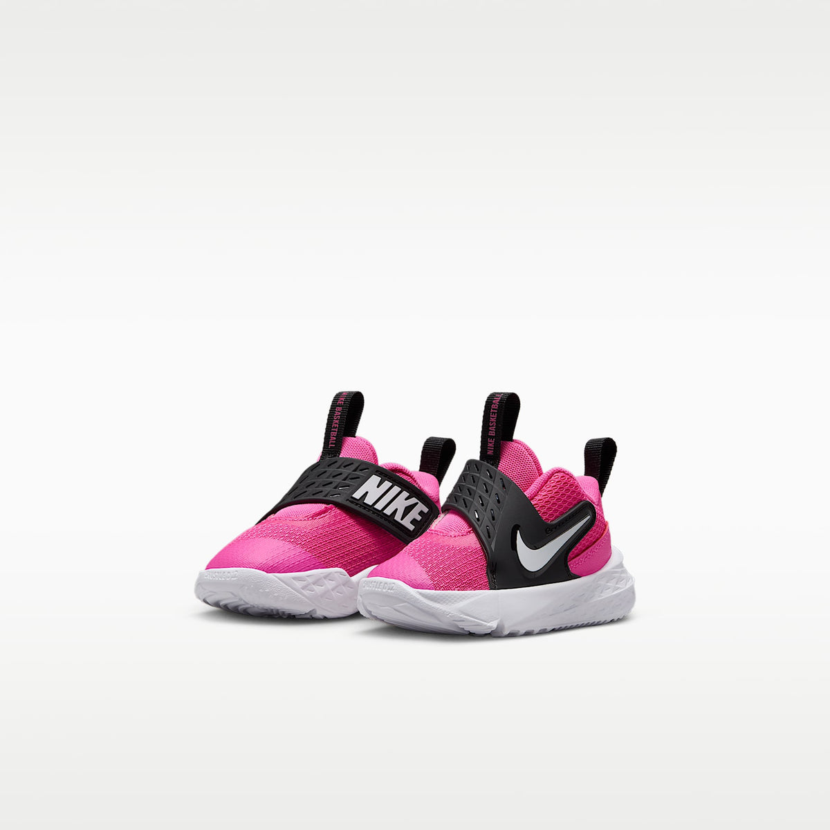 Nike Team Hustle D 12 – Fucsia láser/Negro/Blanco – vista 5