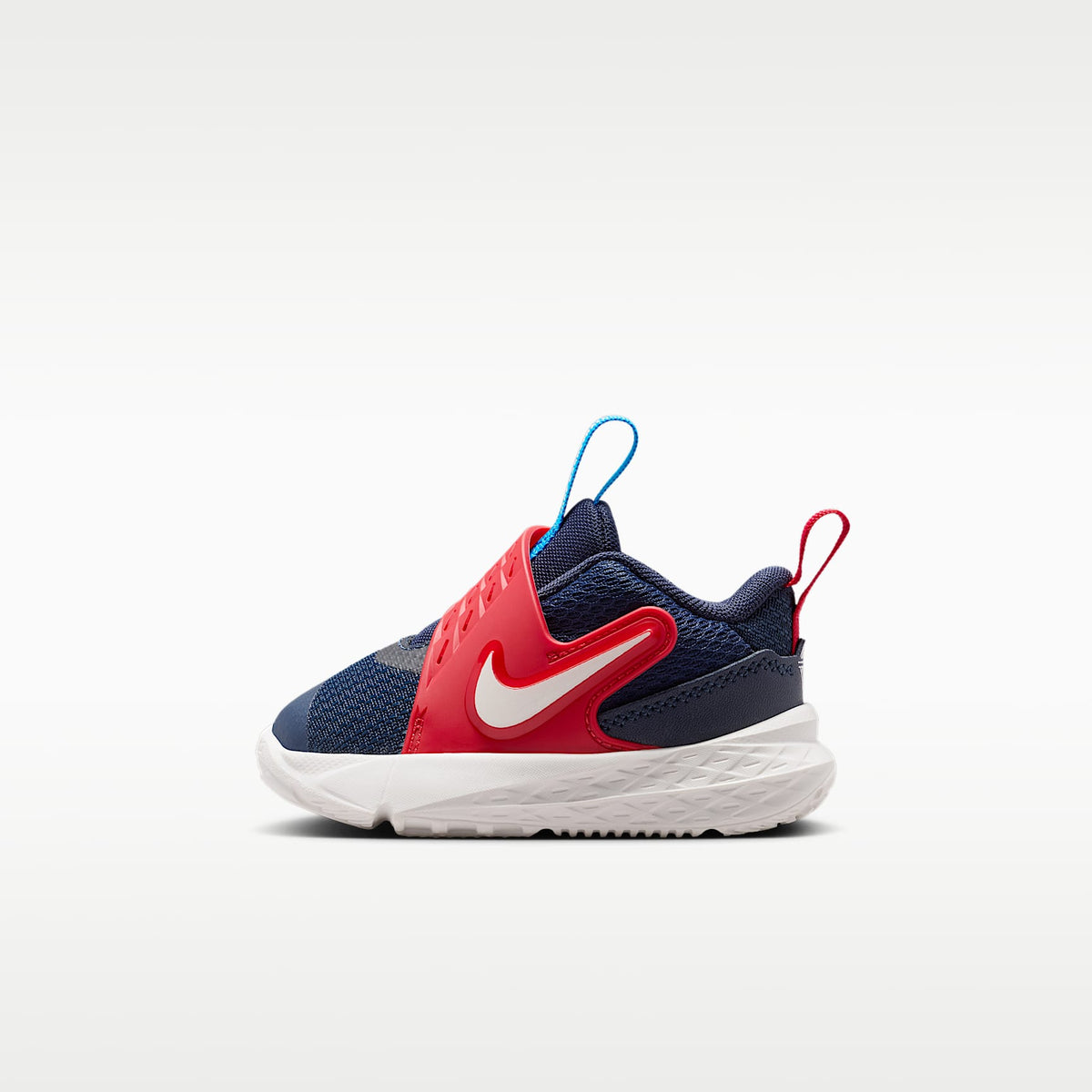 Nike Team Hustle D 12 – Azul marino team/Rojo universitario/Azul foto/Vela – vista 1