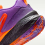 Nike Team Hustle D 12 – Violeta brillante/Naranja total/Gris azulado/Negro – vista 8